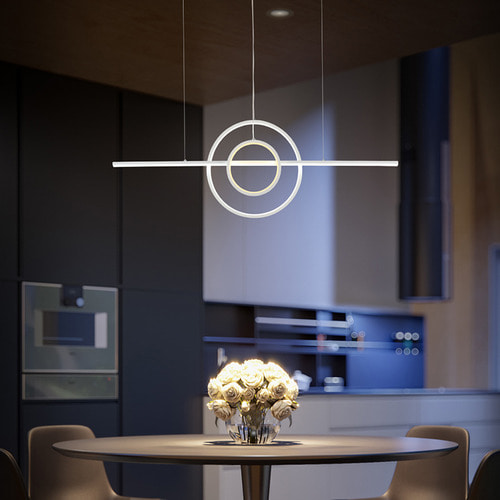 에로우 LED 40W 펜던트 전구색+주광색,와이어 식탁등,주방등,아일랜드,인테리어조명